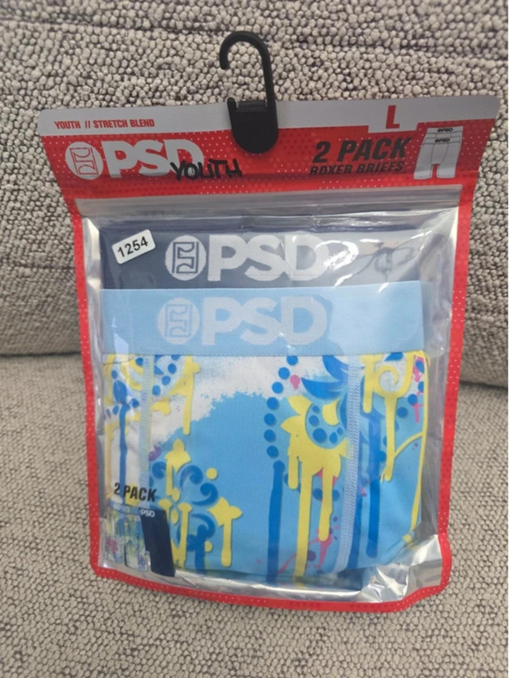 Large brand new youth PSD boxer briefs item 1254 bin 23